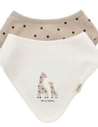 BabyCosy Set 2 bavete Girafa EcruMink