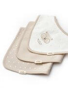 BabyCosy Set de 3 bavete pentru nou nascut 100 bumbac organic TeddyBear