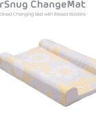 BabyDam Saltea pentru infasat SuperSnug AlbGalben 70x45cm inclinata anti reflux suport lateral