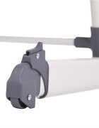 BABYGo Patut co-sleeper pentru copii Together Grey 2 in 1 cu 6 trepte de reglare pe inaltime laterala culisanta roti saltea inclusa varsta 0 Luni+