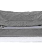 BABYGo Patut co-sleeper pentru copii Together Grey 2 in 1 cu 6 trepte de reglare pe inaltime laterala culisanta roti saltea inclusa varsta 0 Luni+