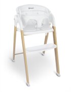 BABYGo Scaun de masa 3 in 1 transformabil Levels alb