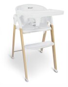 BABYGo Scaun de masa 3 in 1 transformabil Levels alb