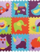 Babygreat Covoras Puzzle Animalute Vesele 92x92 cm