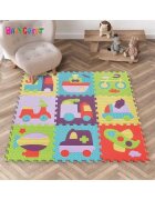 Babygreat Covoras Puzzle Lumea jucariilor 92x92 cm