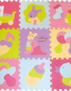 Babygreat Covoras Puzzle Micul Cangur 92x92 cm