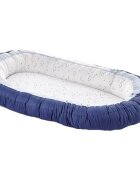 BabyJem Baby nest cu 2 fete Luxury Between Parents Dark BlueBlue