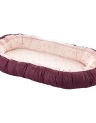 BabyJem Baby nest cu 2 fete Luxury Between Parents FucsiaPink