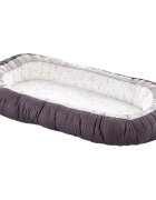 BabyJem Baby nest cu 2 fete Luxury Between Parents SmokeGrey