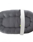 BabyJem Babynest cu bara de jucarii Antracit