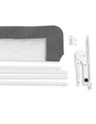 BabyJem Bariera de protectie pentru copii Gri 120 x 485 cm