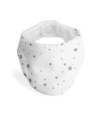 BabyJem Baveta cu doua fete tip esarfa Scarf White Stars