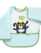 BabyJem Baveta cu maneci si buzunar Polly Bib Green