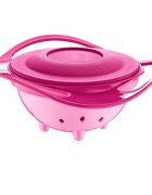 BabyJem Bol multifunctional cu capac si rotire 360 grade Amazing Bowl Pink