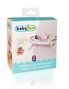 BabyJem Cadita pliabila cu suprafata antiderapanta Gri