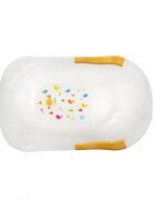 BabyJem Cadita transparenta cu dop de scurgere