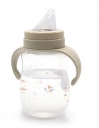BabyJem Cana cu manere si cioc de silicon 250ml Swan Bej