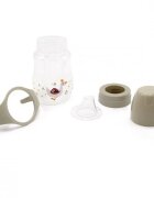 BabyJem Cana cu manere si cioc de silicon 250ml Swan Bej