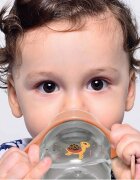 BabyJem Cana cu manere si cioc de silicon 250ml Turtle Portocaliu
