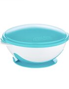 BabyJem Castron cu ventuza si capac Blue