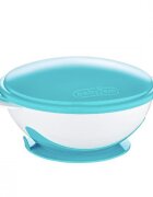 BabyJem Castron cu ventuza si capac Blue