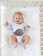 BabyJem Centura anticolici cu samburi de cirese Sleepy Cloud Grey