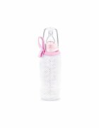 BabyJem Husa pentru sticle si biberoane cu agatatoare Roz