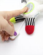 BabyJem Jucarie cu vibratii Elefantel din plus rosuverde 6 luni+