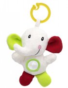BabyJem Jucarie cu vibratii Elefantel din plus rosuverde 6 luni+