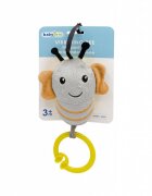 BabyJem Jucarie cu vibratii pentru bebelusi Albinuta gri din plus 6 luni+