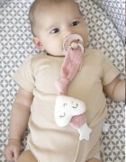 BabyJem Lant suzeta din plus Heart Pink