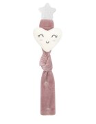 BabyJem Lant suzeta din plus Heart Pink