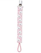 BabyJem Lantisor pentru suzeta din material textil Rabbit Pink