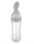 BabyJem Lingurita cu rezervor pentru bebelusi 90 ml Gri