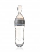 BabyJem Lingurita cu rezervor pentru bebelusi 90 ml Gri