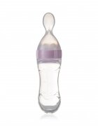 BabyJem Lingurita cu rezervor pentru bebelusi 90 ml Roz