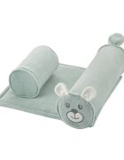 BabyJem Pernuta pozitionator anti-rasucire pentru bebelusi 34x36cm Dog Green