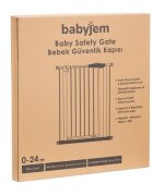 BabyJem Poarta de siguranta pentru copii Antracit