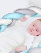 BabyJem Protectie laterala bumper impletit Blue