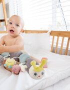 BabyJem Protectie laterala multifunctionala cu jucarii din plus Caterpilar Green