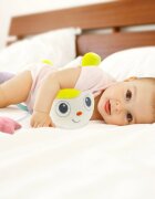 BabyJem Protectie laterala multifunctionala cu jucarii din plus Caterpilar Pink