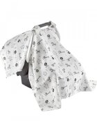 BabyJem Protectie soare din muselina pentru scaun auto 0-13 kg Zoo