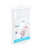 BabyJem Saltea de infasat cu husa detasabila si sistem anti-rasucire White