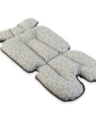 BabyJem Saltea pentru carucior si scaun de masa Flowers grey