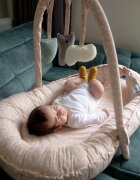 BabyJem Salteluta Baby Nest cu bara jucarii Between parents Somon