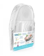 BabyJem Salteluta plan inclinat si saculet cu samburi de cirese 65x44 cm Velvet Grey