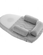 BabyJem Salteluta plan inclinat si saculet cu samburi de cirese 65x44 cm Velvet Grey