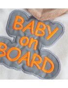 BabyJem Semn reflectorizant Baby on Board Rosu