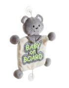 BabyJem Semn reflectorizant Baby on Board Verde