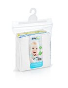 BabyJem Set 10 batistute din bumbac pentru copii 28x28 cm White